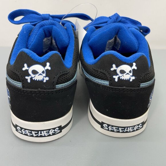 Skechers Vert II Skate Sneakers Shoes Athletic Blue Black Kids 12.5 - Picture 7 of 14